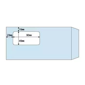 Hisago Windowed Envelopes for A4 100 Sheets MF16 Trifold/Aqua