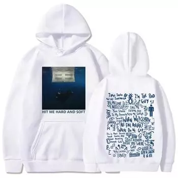 Hit Me Hard and Soft Tour Женская и мужская толстовка с капюшоном Billie Pullover Мужские толстовки Sudaderas Мужской S