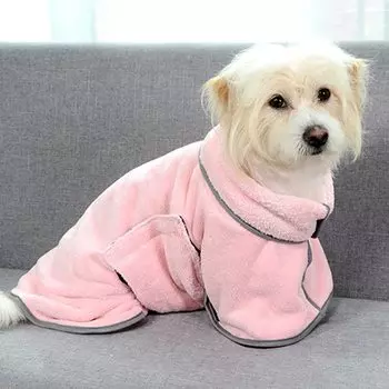 Hitasi Pet Dog Bath Quick Dry Pet Soft Absorbent Cat Dog Cat Обертывания для тела Вытирание Super Quick Medium и Large Cold Pet XS Pink для домашних животных весом 4 кг