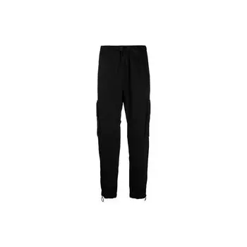 Хлопковые брюки-карго Off-White Arrow, черные мужские брюки OMCF004F21FAB0011010 S