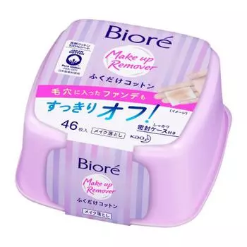 Салфетки для снятия макияжа Biore Cotton Body 46 листов 141 мл