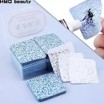 HMQ Beauty Новые безворсовые бумажные хлопчатобумажные салфетки Средство для удаления клея с ресниц Протрите горлышко бутылки с клеем Предотвратите засорение Подушечки для очистки клея