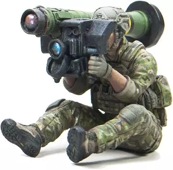 Hobby Fun Член спецназа армии США, 1 шт., военный Mk18 CQBR, смоляной набор HF770 1/35, копье, собака,