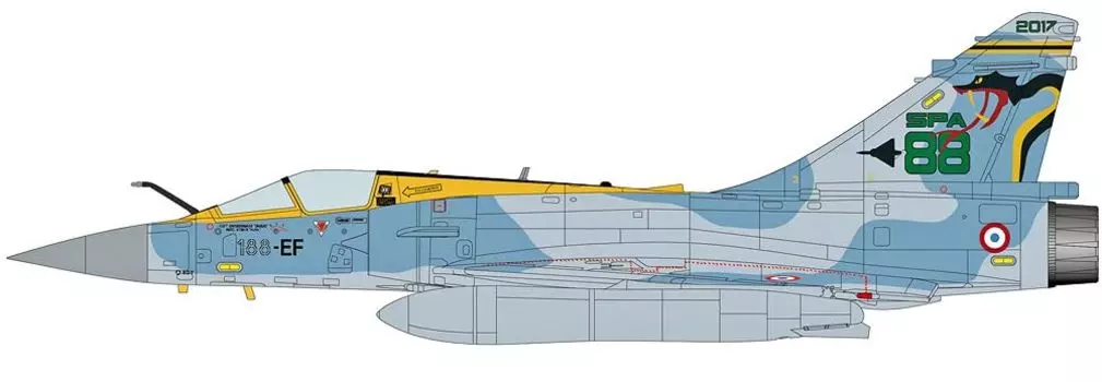 HOBBY MASTER Mirage French Air Force 88th Fighter Squadron 100th Anniversary Completed Product 1/72 2000-5