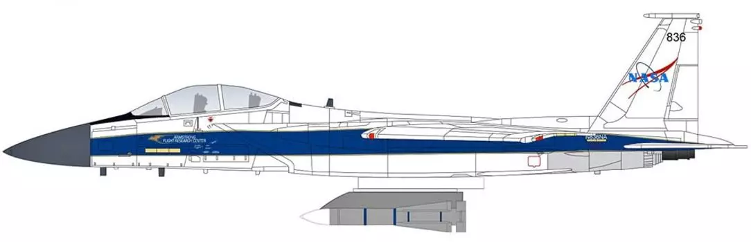 HOBBY MASTER NASA Edwards Air Force Base 2022 Completed Product 1/72 F-15B w/AIM-54
