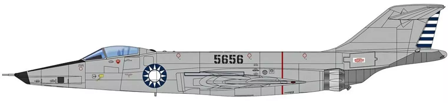 HOBBY MASTER Voodoo Taiwan Air Force 4th Tactical Reconnaissance Squadron 1965 Completed Product 1/72 RF-101A