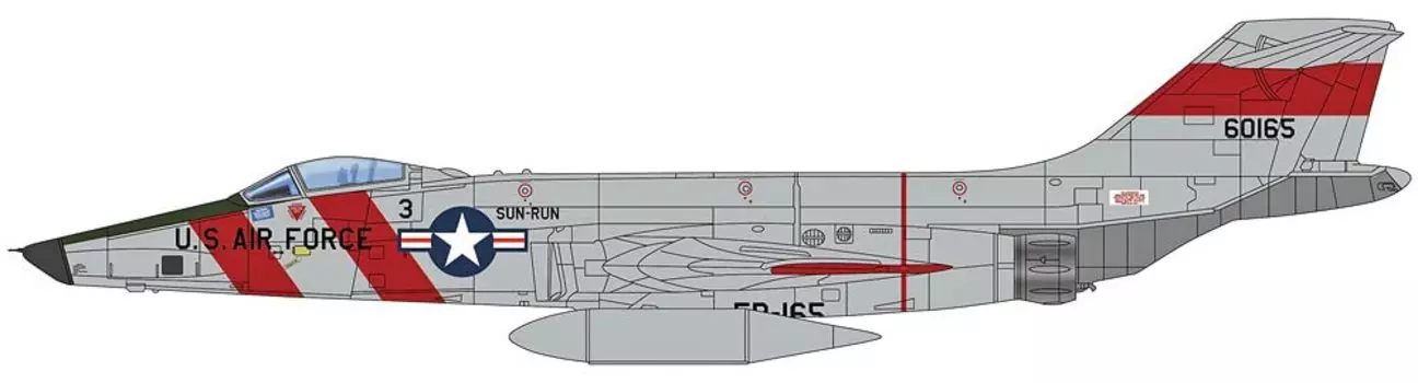 HOBBY MASTER Voodoo US Air Force 363rd Tactical Reconnaissance Wing 1957 Completed Product 1/72 RF-101C