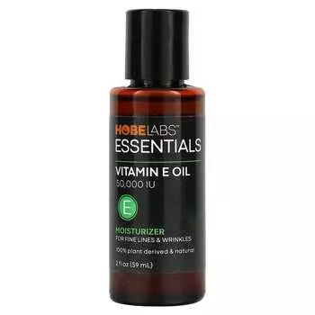 Hobe Labs, Essentials, масло с витамином Е, 2 жидких унции (59 мл)
