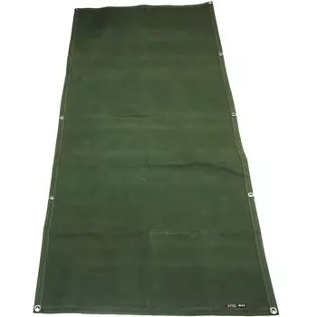 HOBI in Survive Sheet L Ground Sheet Premium Canvas Strong Waterproof Parafin Processing and Thick Multi Sturded Luvers x 10 Camping Camping Bonfire
