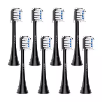 HOFAM совместимая сменная щетка Philips Sonicare электрическая зубная щетка сменная щетка совместима со всеми ручками Sonicare черная мини 8 шт.