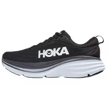 HOKA Bondi 8 D Wide Черно-белые женские кроссовки 1127954-BWHT 37