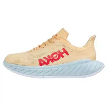 HOKA Carbon X 2 Impala Paradise Розовые женские кроссовки Кремовые 1113527-IPPN