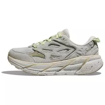 HOKA Clifton L Suede Vaporous Barley Унисекс Кроссовки Серые 1122571-VSB 40