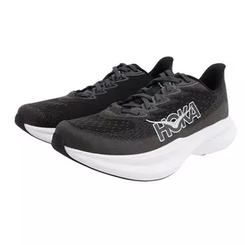 HOKA Mach 6 Regular Running Jogging and Size Shoes, Shoes, 1147790-BWHT (Black White, 26.5, Men s)