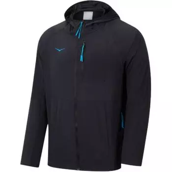 HOKA ONE ONE Легкая толстовка с капюшоном, дышащая, модная, мягкая, легкая, с длинным рукавом, куртка мужская, черная 1174194 S