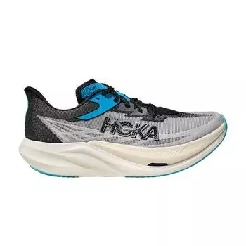 HOKA Rocket X 3 Белые Черные Синие Унисекс Кроссовки 1168724-WBLC 38