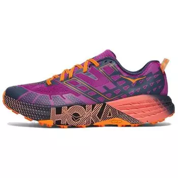 HOKA Speedgoat 2 Low Wild Flower Electric Tangerine Кроссовки Унисекс Фиолетовый 1162710-WRC 40.5