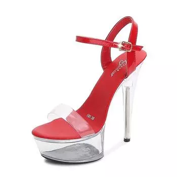 HOKSZVY 190 Series, каблук 14,5 см, платформа 4,5 см, размеры 33-43, сексуальные женские сандалии для ночного клуба с туфлями на каблуке, 8 цветов для модной вечеринкиLFD 34 белый