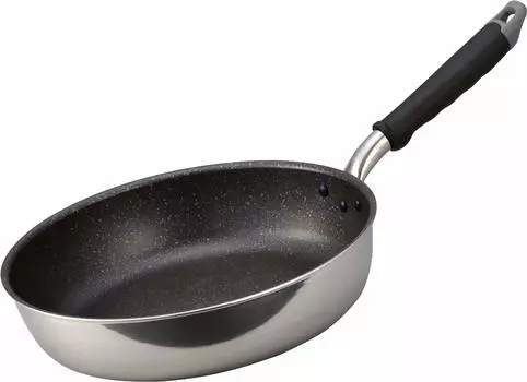Hokuriku Aluminum Frying Pan 28cm Lightweight Aluminum Compatible with IH Made in Japan Depth 7cm Deep Wide base Lightweight Convenient shape for
