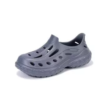 Hole Shoes Мужские сандалии Shit-Stepping на толстой подошве для спорта на открытом воздухе, пляжные, нескользящие, износостойкие и дышащие, модные мужские тапочки 40 серый