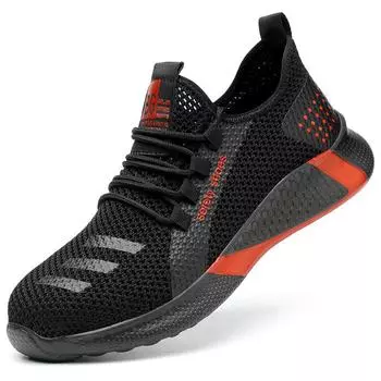 Holfredterse Drop Shipping Men Steel Toe Cap Boots Protective Work Outdoor Anti Smashing Puncture Proof Shoes Sneakers Gt 37