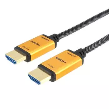 Holic Волоконно-оптический HDMI-кабель 20 м 4K 60p 18 Гбит/с HDR HDMI 2.0 MESH TYPE Gold HH200 539GM