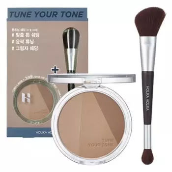 HOLIKA HOLIKA Набор теней для тональной настройки + кисти, 1 набор, 01 Cool Grown