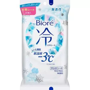 Холодные простыни Biore без запаха 20 листов