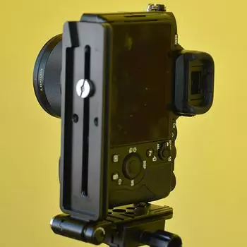 Холодный башмак быстросъемная пластина вертикальная фотография DSLR камера L кронштейн для камер стабилизаторы штатив вертикальная пластина