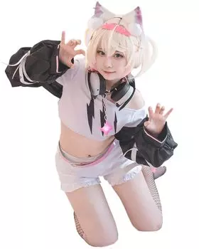 Hololive Fluffy Abyss Guard Moco Coa Abyss Guard Косплей Halloween Coa Abyss [milky time] (Моко Гвардия)