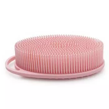 Home Bath Brushes Skin Remover Tool Scrubber Body Scrubber Set Shower Brush Bath Sponge розовый