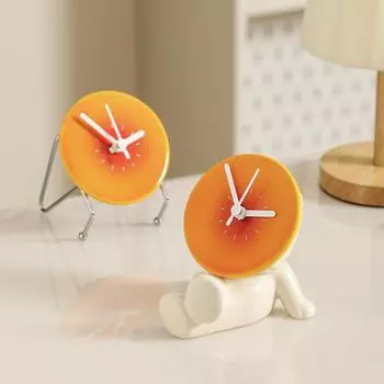 Home Clock Doll Living Room Desktop Clock Calendar Decorative Decoration Light Luxury Simple and Creative Home Decoration чёрный