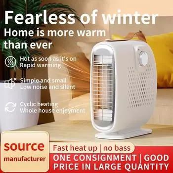 Home Desktop Heater Portable Electric Heater Office Dormitory Standing and Lying Dual-use Heater EU US UK Plug Fast Air Heater