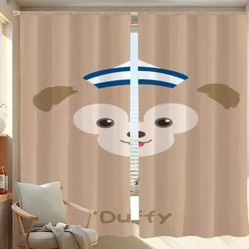 Home Interior Kitchen Curtains for Living Room 2 Pieces Blackout Curtains Door Curtain D-duffy-y Bedroom Decoration Partition W50xH70cmx2pcs-CL