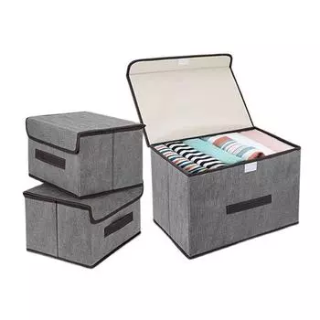 Home non-woven folding storage box combination home supplies clothing underwear socks children s toys cosmetics storage box