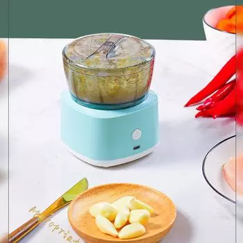 Home Portable Electric Food Chopper Garlic Grinder Mini Press Vegetable Pounder USB Kitchen Processor