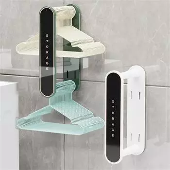 Home Storage Hangers Plastic Retractable Space Saving Multifunctional Wholesale Clothes Rack Housekeeper Clothes Rack Household белый