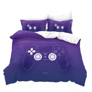 Home Textile 3d Game Gamepad Pattern Duvet Cover Set Pillowcases Digital Printing Boy Girl Adult Gamer Bedding Set Dropshipping 135x200cm