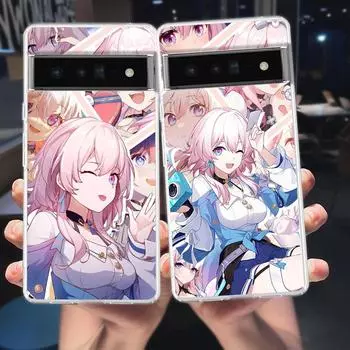 Honkai Star Rail для Google Pixel 8 7 6 Pro 6A 5 4 5A 4A 3A XL 5G чехол для телефона силиконовый противоударный мягкий прозрачный чехол Fundas Pixel 6 Pro