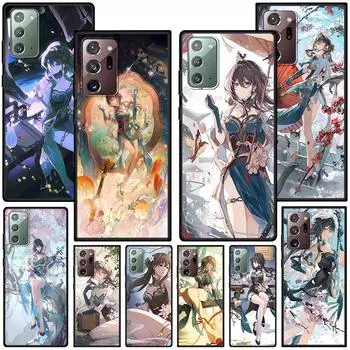 Чехол Honkai Star Rail Ruan Mei для Samsung Galaxy Note 10 Plus 20 Ultra 9 8 TPU чехол для телефона Note 10 Lite черный мягкий чехол Funda Samsung Note 8