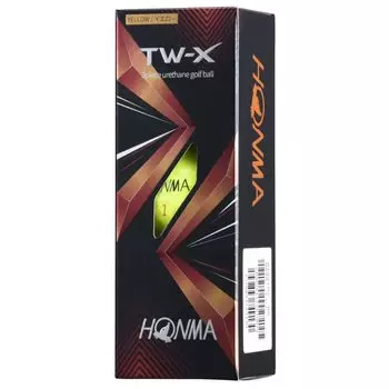 Honma Golf Honma Tour World HONMA TW-X Желтый 2021 (BTQ2102YE) Гольф 1 Рукав (В комплект входят 3 мяча.) Официальный бал HONMA