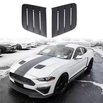 Hood Vent Cover In Matt Black For Ford Mustang 4220832018-2021
