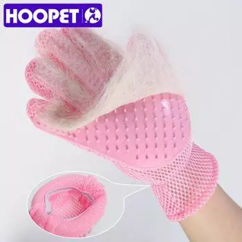 HOOPET перчатки для расчесывания шерсти кошек перчатки для чистки домашних животных перчатки для удаления шерсти кошек и собак аксессуары для массажа