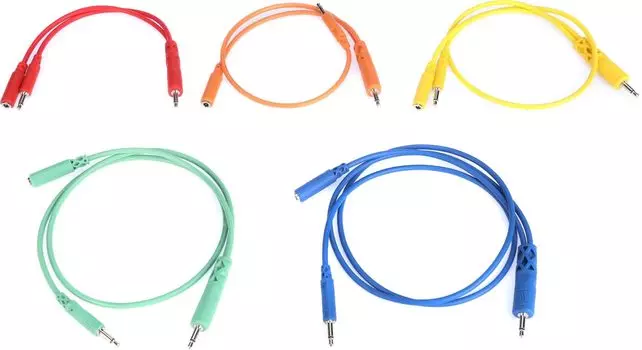 Hosa 15см x 1 30см x 1 45см x 1 60см x 1 90см x 1 Соединительный кабель 5 шт. CMM-500Y-MIX