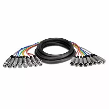 Hosa Multi Cable XLR Cannon Female to XLR Cannon Male 3m XLR-803