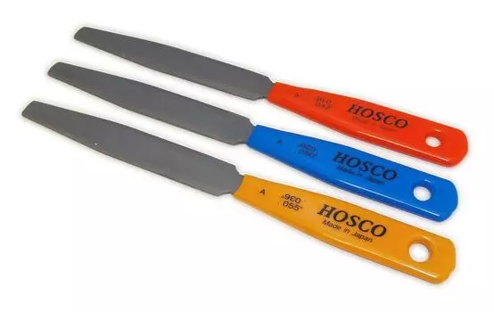 HOSCO Luthiers Tools Набор из 3 напильников для акустической гитары TL-NF3A