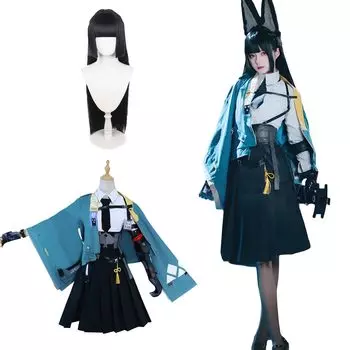 Hoshimi Miyabi Косплей с Fox Shirion Zen Zero Косплей Взрослое культурное мероприятие Сцена Hoshimi Miyabi Косплей Hoshimi с [Kamizu Ryohin] Парик, костюм,
