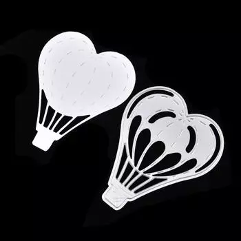 Hot Air Balloon Frame Metal Silvery Stencil Embossing Cutting Dies For Diy Scrapbooking Paper Album Cards Making серебряный