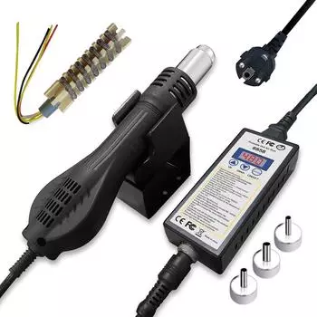 Hot air gun 8858 Micro Rework soldering station LED Digital Hair dryer for soldering 650W Heat Gun welding repair tools Heat Gun 220V EU PLUG
