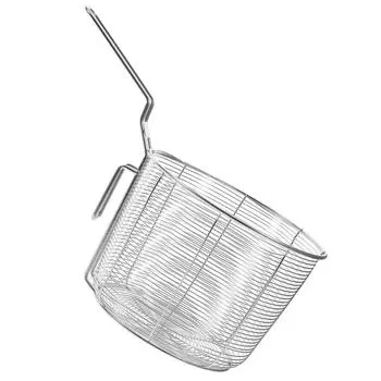 Hot Pot Colander Deep Basket Strainer Kitchen Tool Pasta Filter Spoon Household Stainless Steel Noodle 30X18X11.5CM серебряный